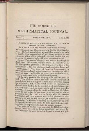 Vol. IV. November, 1844.