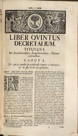 Forum ecclesiasticum : in quo ius canonicum universum librorum ac titulorum ordine per quaestiones et responsa ... explanatur. [5], Liber V. Decretalium