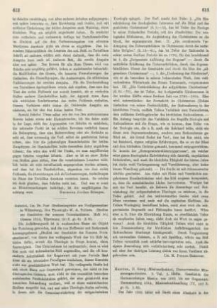 614-615 [Rezension] Haccius, Georg, Hannoversche Missionsgeschichte