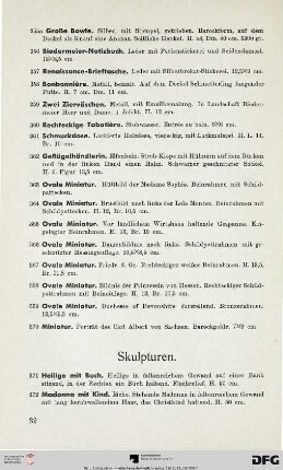 Skulpturen (Nr. 371-375)