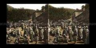Belebter Markt in Bougie, Bejaia
