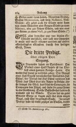 164-184, Die dritte Predigt.