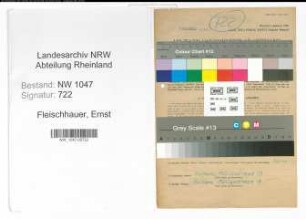 Entnazifizierung Ernst Fleischhauer , geb. 07.06.1906 (Lehrer)