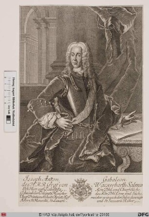 Bildnis Joseph Anton Gabaleon Graf von Wackerbarth-Salmour