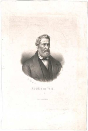 Voit, August von; Porträt August von Voit - Porträt mit Bart