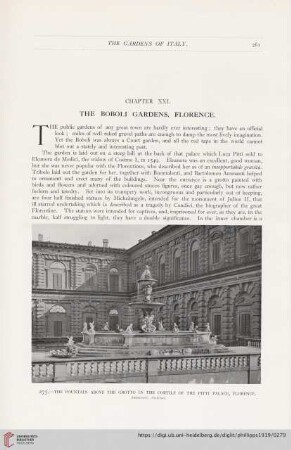 Chapter XXI: The Boboli Gardens, Florence