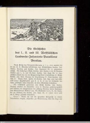 Die Geschichte des I., II. und III. Westfälischen Landwehr-Infanterie-Bataillons Breslau
