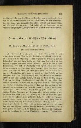 Stimmen über den didaktischen Materialismus : der didaktische Materialismus und die Simultanschule