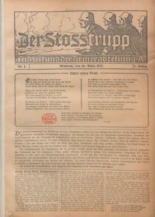 1.1917: Der Stosstrupp
