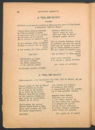 A "Sol de Mayo" : Canción