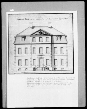 Regierungsgebäude, Fassade, Aufrißentwurf