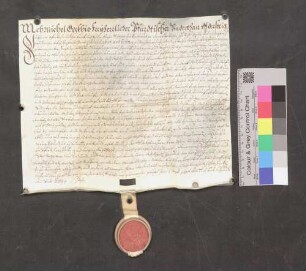 Michel Geckhis, freiherrlich pfirtischer Untertan auf der Steig, leiht von der Kirche St. Johann zu Breitnau 100 Gulden Kapital.