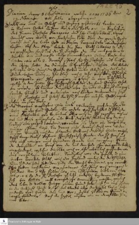 Reisetagebuch von Gottfried Wilhelm Obuch, Johann Christian Wiedebrock und Johann Balthasar Kohlhoff.