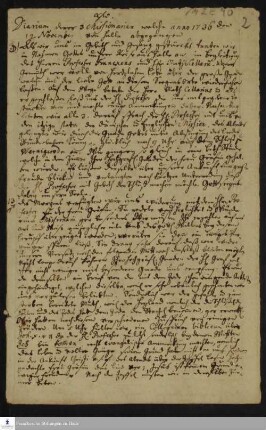 Reisetagebuch von Gottfried Wilhelm Obuch, Johann Christian Wiedebrock und Johann Balthasar Kohlhoff.