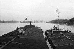 Kembs: Zufahrt zur Schleuse Kleinkembs