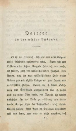 Vorrede zu der achten Ausgabe