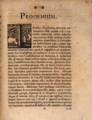 De Interprete Sacrae Scripturae, Contra Masenium