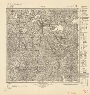 2090 (alte Nr.: 721) Seeburg, Meßtischblatt (4cm - Karte)