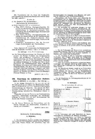 Neuordnung des medizinischen Studiums : [Amtliche Erlasse] ; [Amtlicher Teil]