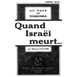 Au Pays des pogromes : Quand Israel meurt ... ; avec 10 hors-texte d'après des documents photographiques recueillis sur place par l'auteur et une carte de la région