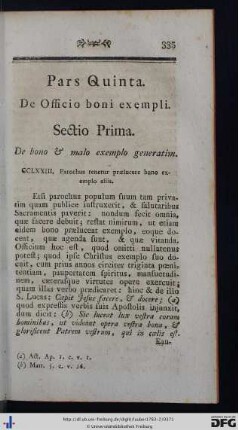 Pars Quinta.