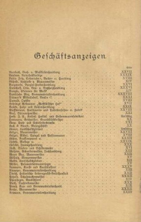 Geschäftsanzeigen