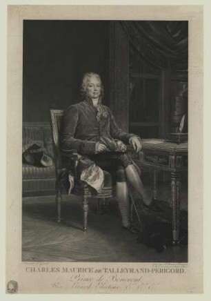 Porträt von Charles Maurice de Périgord-Talleyrand