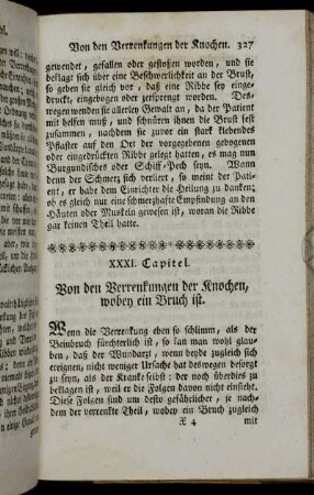 XXXI. Capitel. Von den Verrenkungen der Knochen, wobey ein Bruch ist.