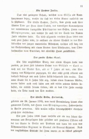 Die Tochter Julie.
