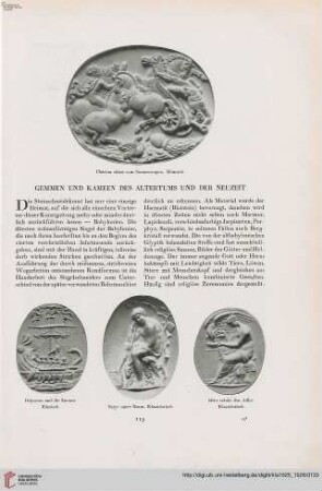 41: Gemmen und Kameen des Altertums und der Neuzeit