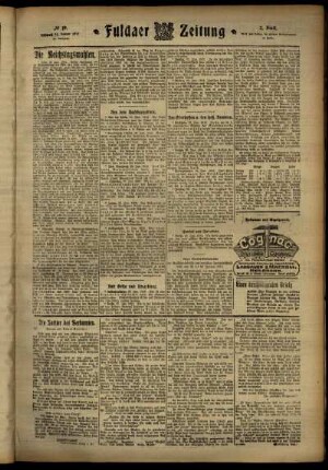 Zweite Ausgabe vom Mittwoch, den 24. Januar 1912.