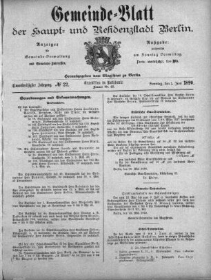 1890,22: No. 22, 1. Juni 1890