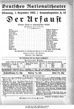 Der Urfaust