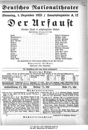 Der Urfaust
