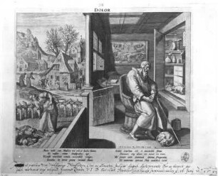 Dolor : Sadeler, Raphael , nach Vos, Maarten de: Dolor. Kupferstich; 22,4 x 25,7 cm. Dresden: Kupferstich-Kabinett A 48 158 in A 1269,1 H xxi, 209