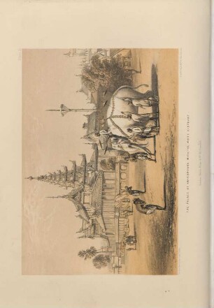 The palace at Amarapoora, with the white elephant