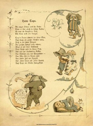 Der Tierstruwwelpeter : ein lustiges Buch für das kleine Volk / mit Reimen von Julius Lohmeyer und Bildern von Fedor Flinzer
