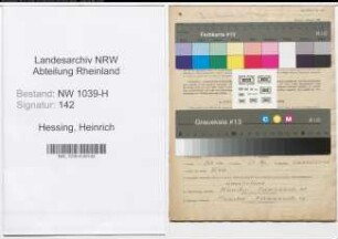 Entnazifizierung Heinrich Hessing , geb. 12.10.1883 (Metzger)
