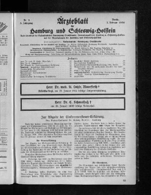 Herr Dr. C. Schmalfuß †