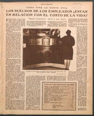 Gastos que tiene mensualmente una cajera [Relación de costes]