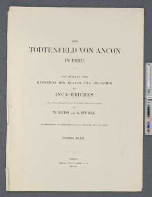 Bd. 1: Das Todtenfeld und seine Gräber