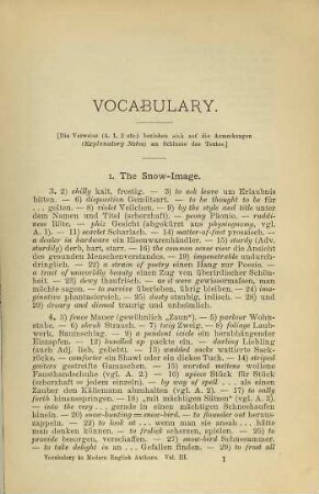 The snow-image by Nathaniel Hawthorne and Dora and Agnes by Charles Dickens. The Lord of Burleigh and Dora by Alfred Tennyson. Vocabulary