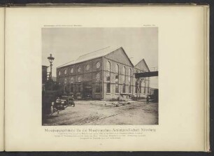 Montirunsgebäude für die Maschinenbau-Actiengesellschaft Nürnberg.
