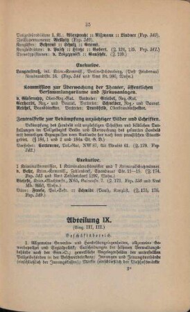 Abteilung IX