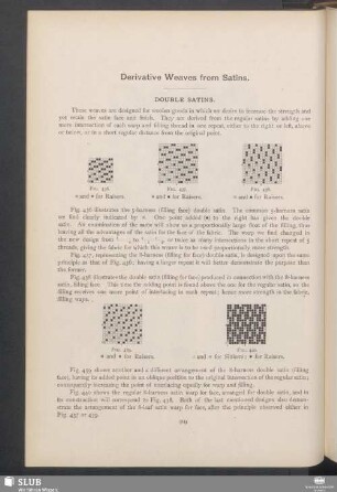 Derivative weaves from satins