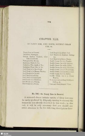 Chapter XLII. On fancy ices, iced bombs, soufflé cream ices, &c.