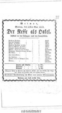 Der Neffe als Onkel