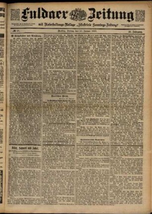 Ausgabe vom Freitag, den 20. Januar 1899.