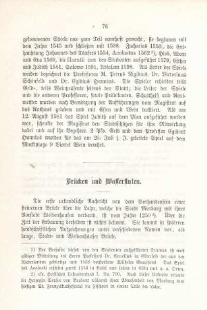 Brücken und Wasserfluten.