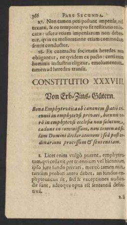 Constitutio XXXVIII.